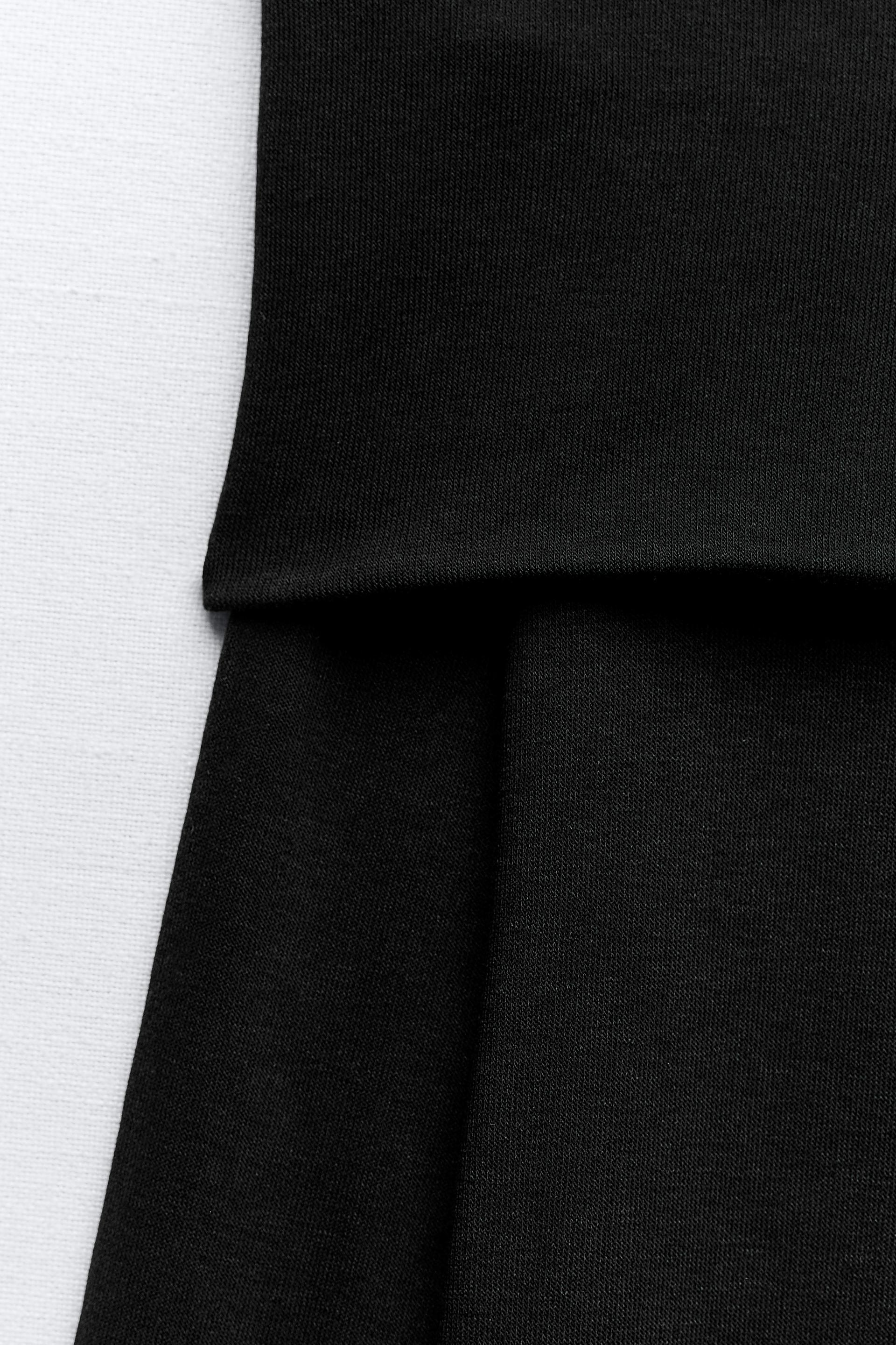 COTTON STRAPLESS DRESS MODEL 3 - RULA - BLACK