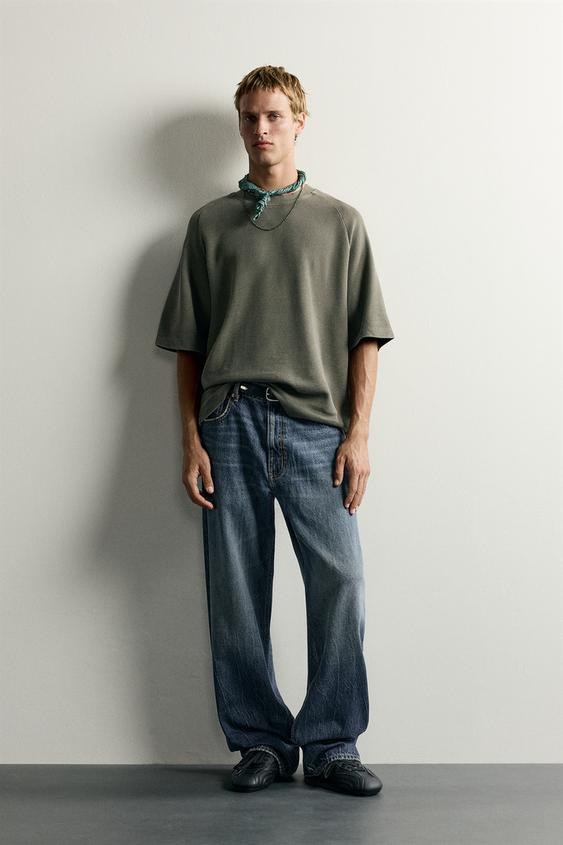 JEANS LOOSE FIT - Azul / Verde de Zara - Imagen 0