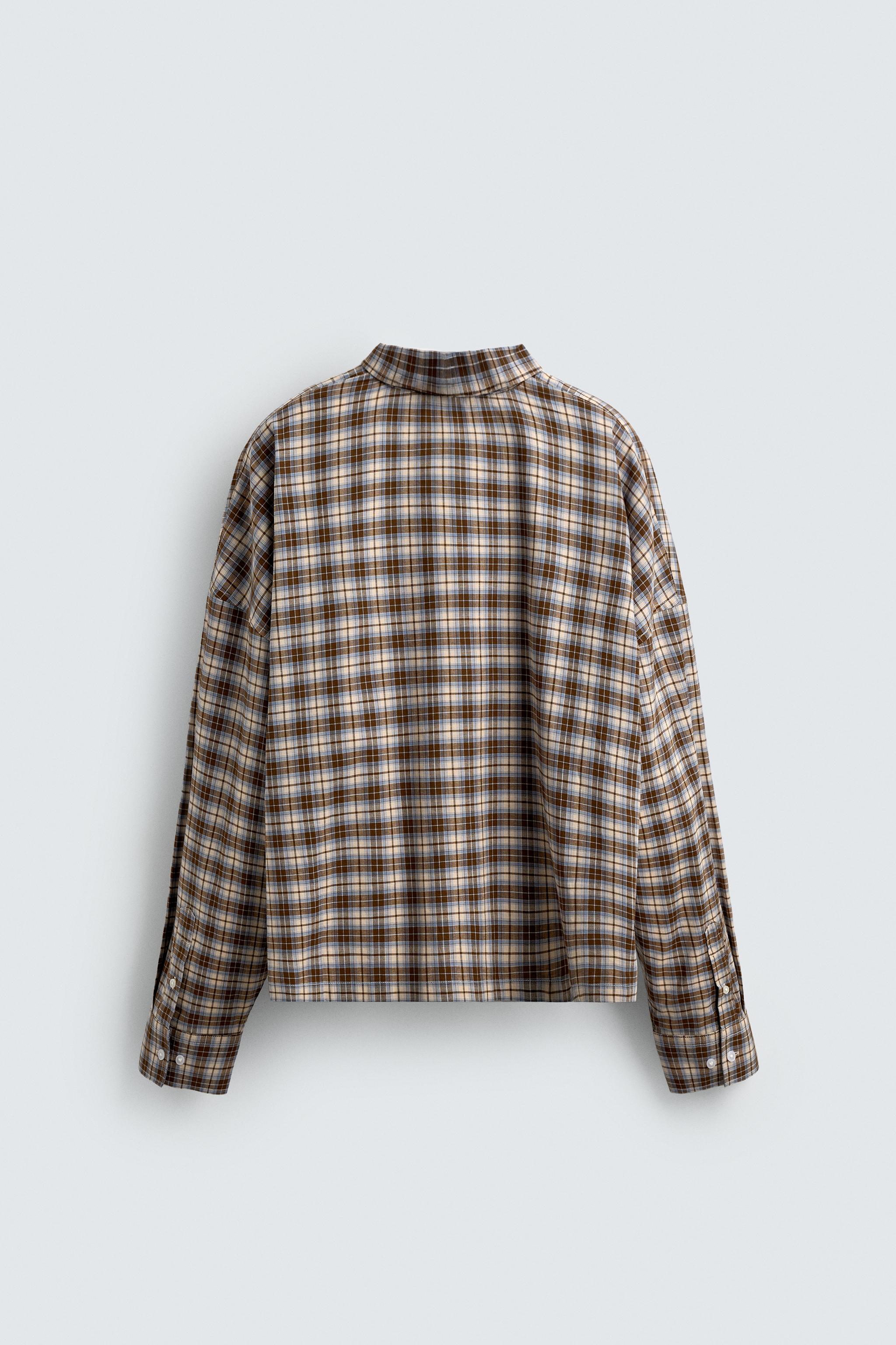 CHEMISE POLO COUPE BOXY À CARREAUX