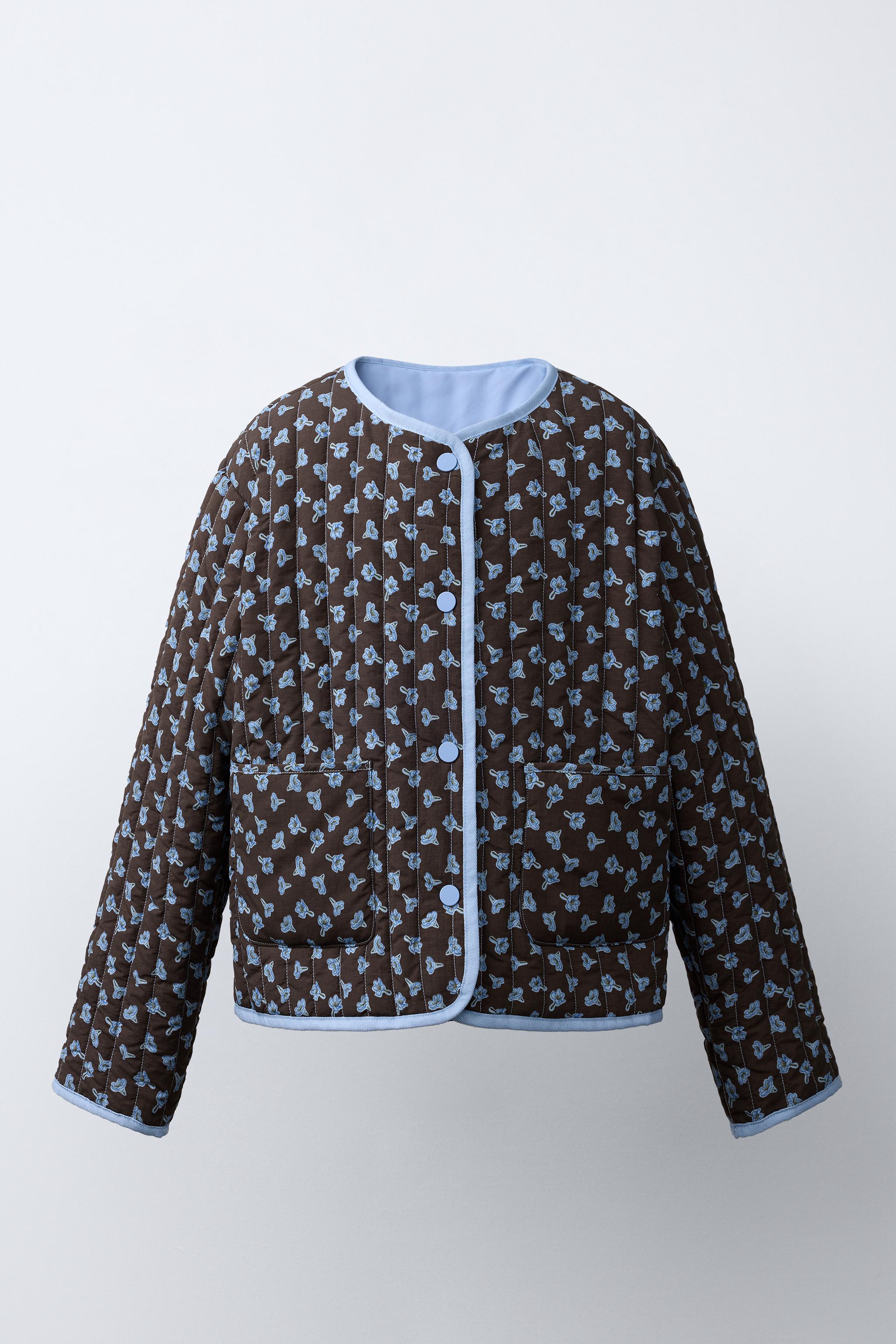 FLORAL PUFFER JACKET