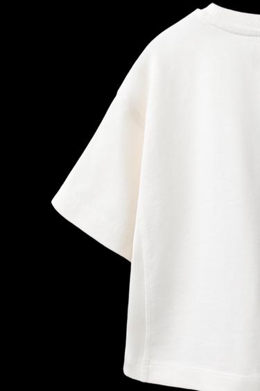 PLAIN HEAVY JERSEY T-SHIRT - Ecru by Zara