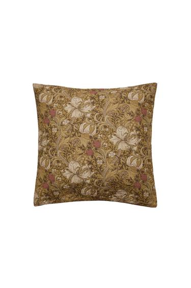 MORRIS & CO. LINEN CUSHION COVER - Mustard by Zara