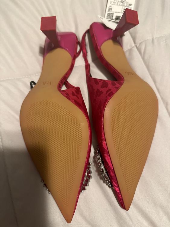 EMBELLISHED HEELED SLINGBACKS - Image 3