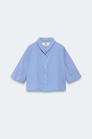 6-14 YEARS / LIMITED EDITION GINGHAM SHIRT - Blue by Zara - Image 0