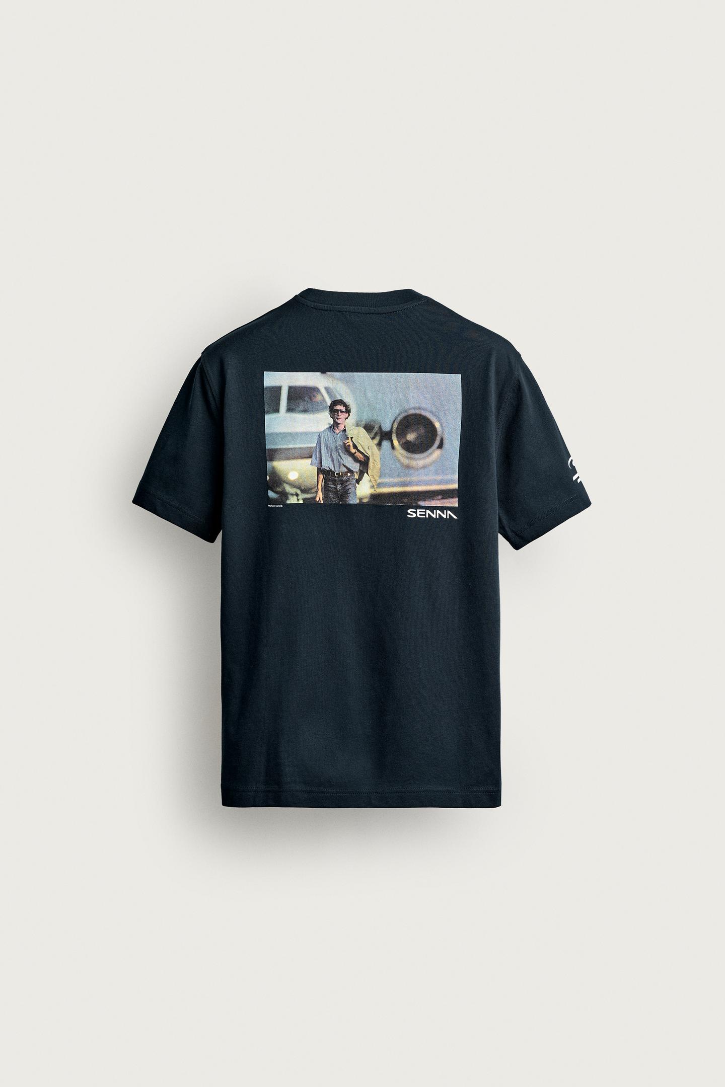 Мужская футболка Zara Ayrton Senna © Senna Brands Photographic Print, цвет: Тёмно-синий — фото 8