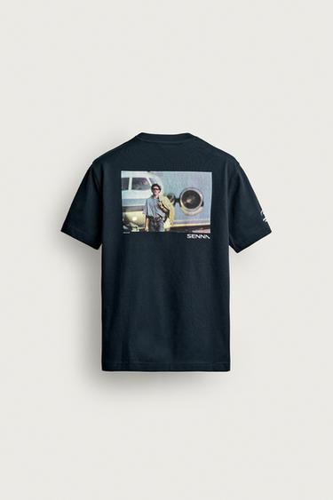 AYRTON SENNA © SENNA BRANDS PHOTOGRAPHIC PRINT T-SHIRT — Navy blue 2