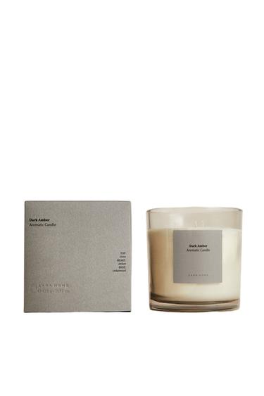 Zara (620 G) DARK AMBER SCENTED CANDLE - Brown / Taupe