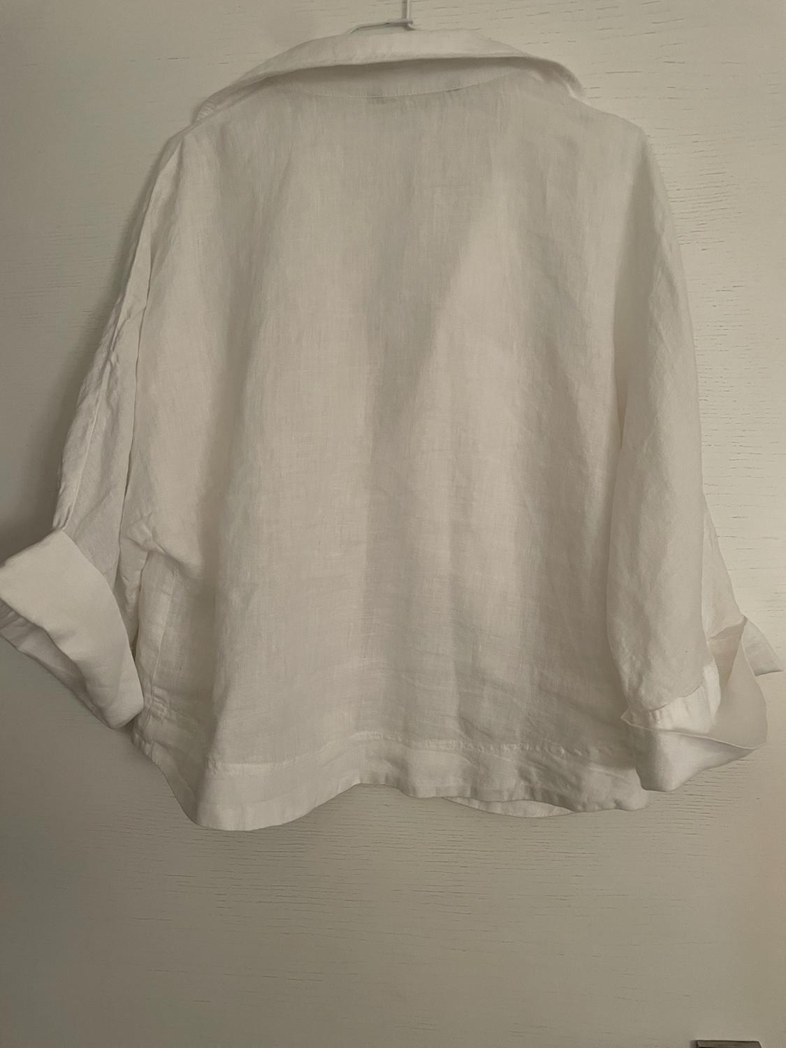 CROPPED LINEN SHIRT - Image 2