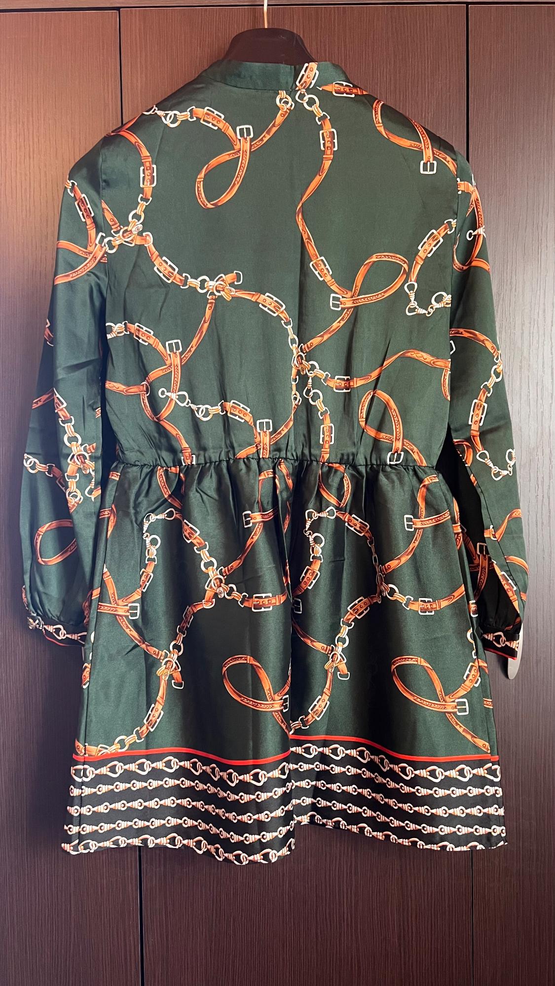 CHAIN PRINT DRESS - Image 3