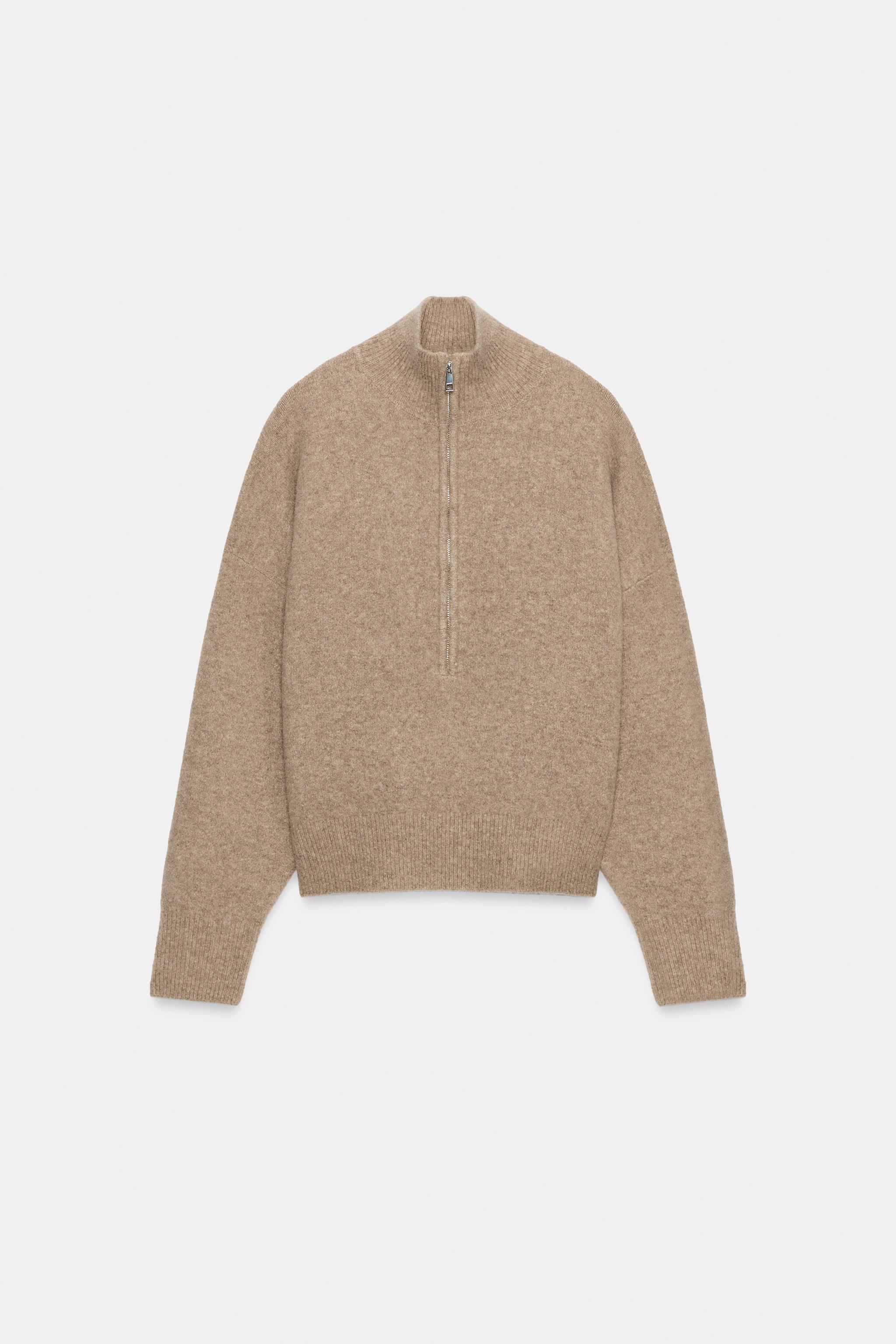 KNIT ZIP-UP JUMPER - Green | ZARA South Africa