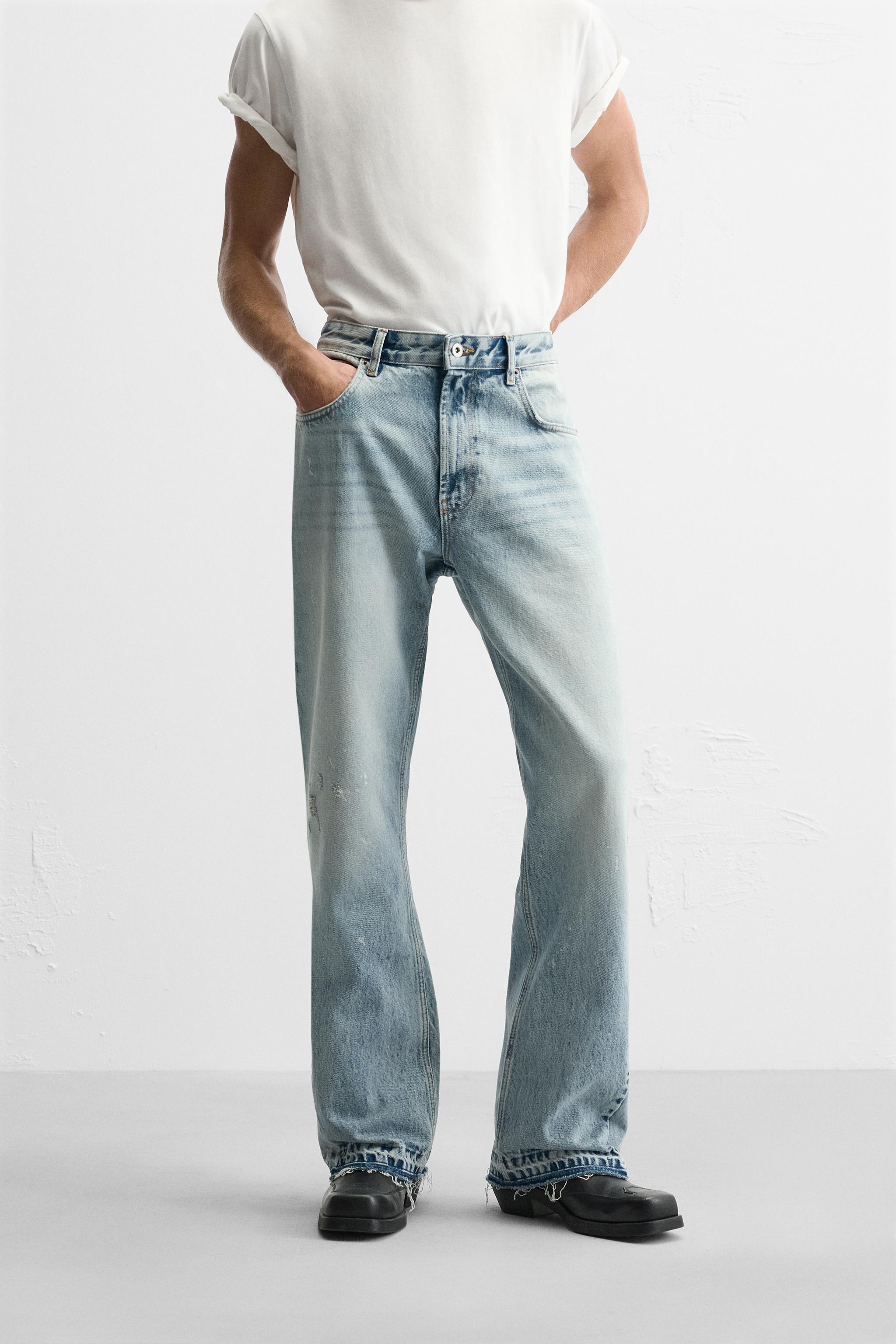 Men’s denim pants store jeans Zara and Denim Brand Fitted