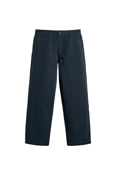 PANTALÓN CHINO STRAIGHT FIT - Marino de Zara