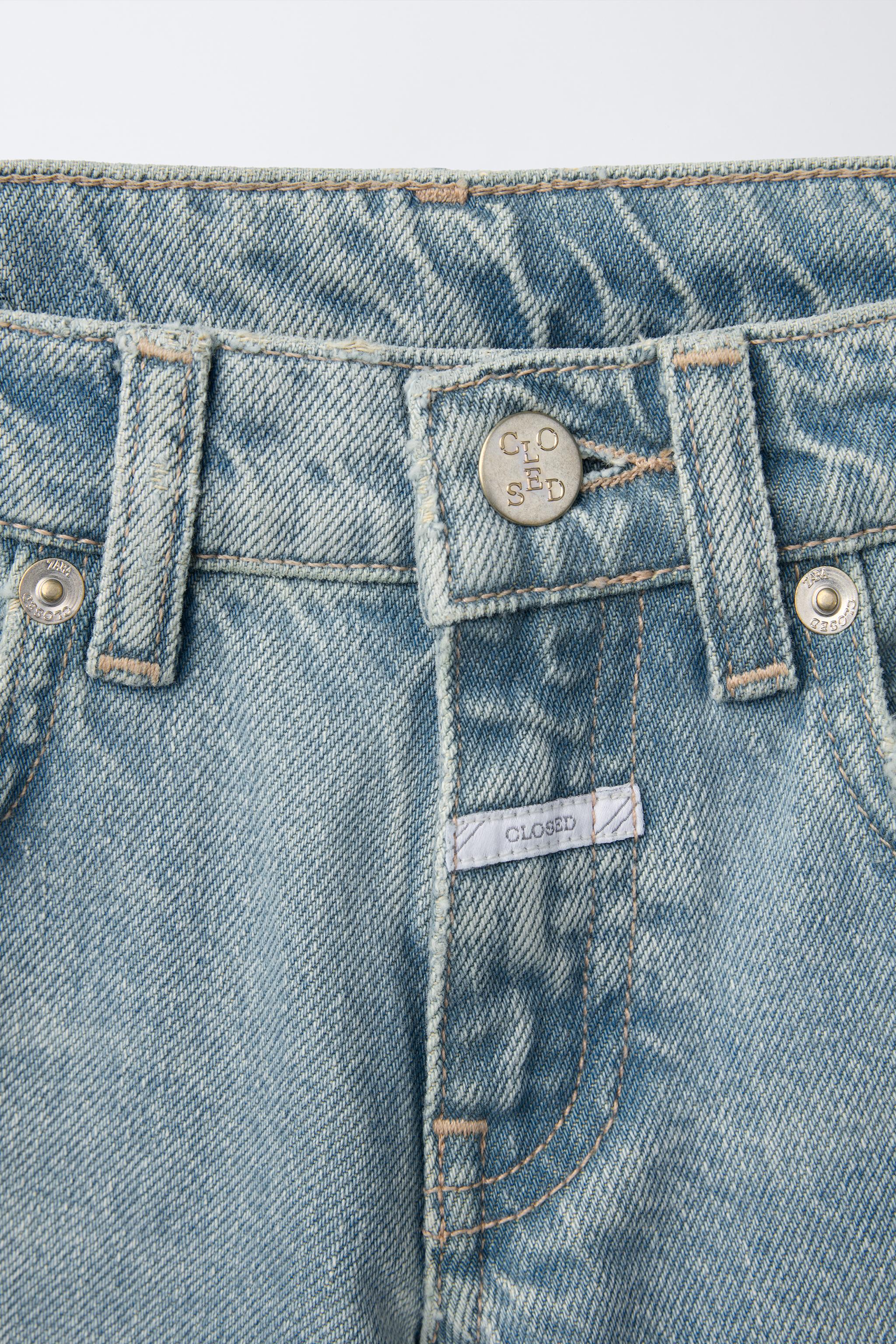 ボタンフライ ワイドレッグジーンズ r-4468 ワイドレッグジーンズ - ブラック | ZARA Japan / 日本