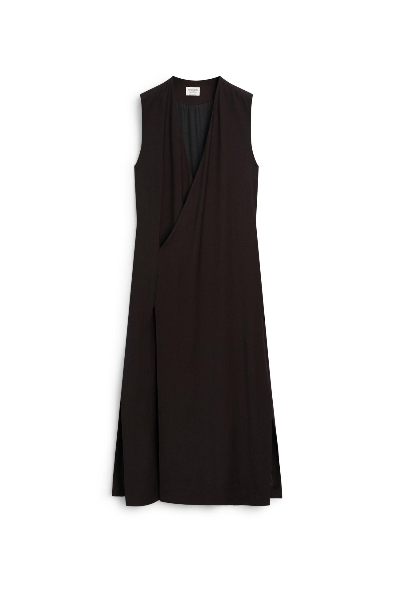 V-neck midi dress - LIMITED EDITION — Brown