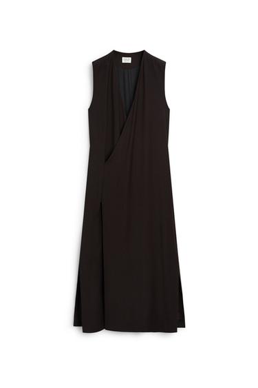 V-neck midi dress - LIMITED EDITION — Brown 2