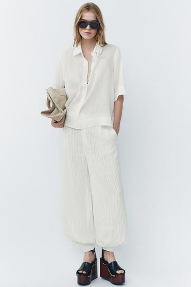 HEMD MIT RAMIE ZW COLLECTION - Weiß von Zara - Bild 0