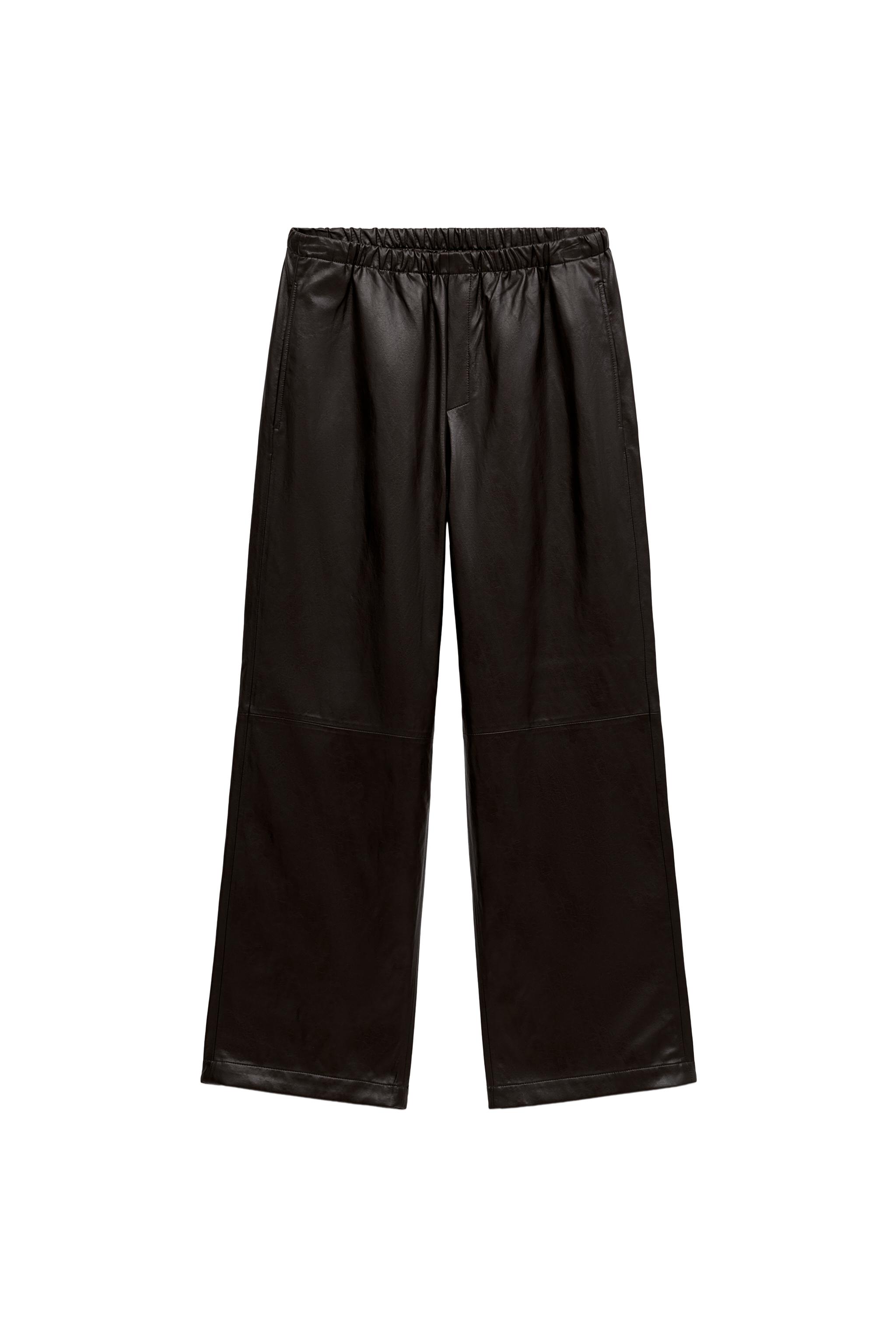 PANTALÓN JOGGER EFECTO PIEL ZW COLLECTION