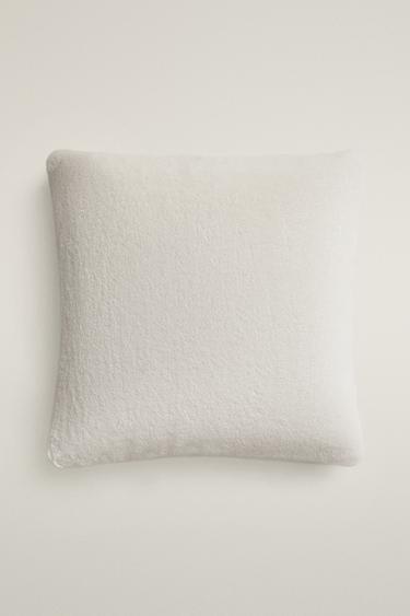 FAUX FUR CUSHION COVER - Oyster-white by Zara - Image 0