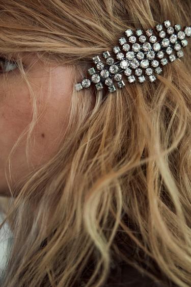 BARRETTE EFFET FOURRURE BIJOUX - Argent de Zara - Image 1