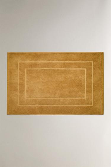 TAPPETINO BAGNO COTONE ANTISCIVOLO - Senape di Zara