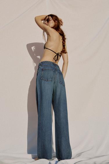 JEAN Z1975 DROIT TAILLE HAUTE LONGUEUR LONGUE - Bleu moyen de Zara - Image 4