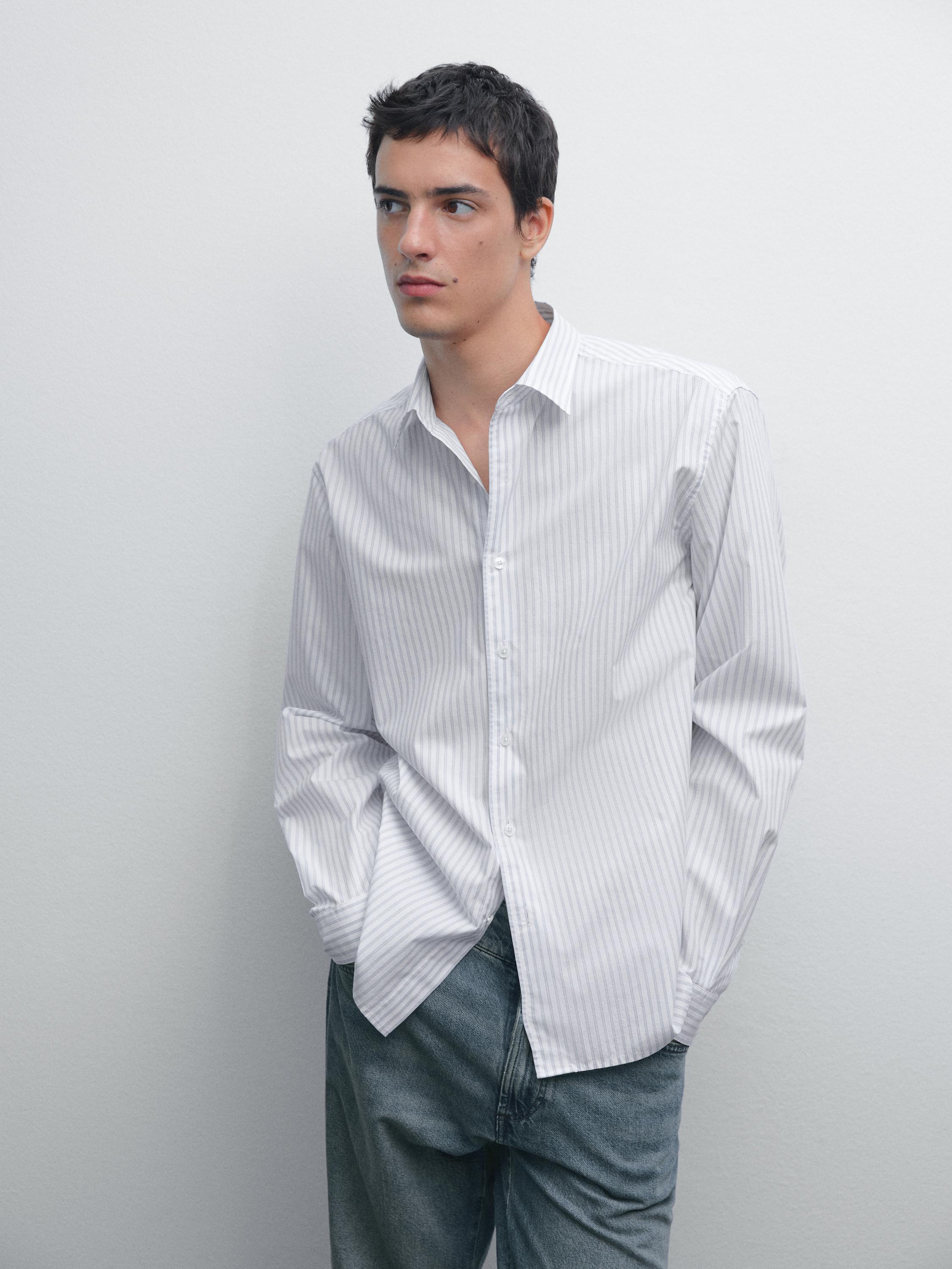 Chemise à rayures regular fit