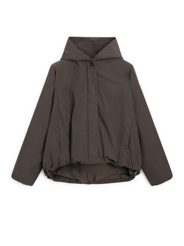 Zara Water-repellent bomber jacket with hood - Cobalt