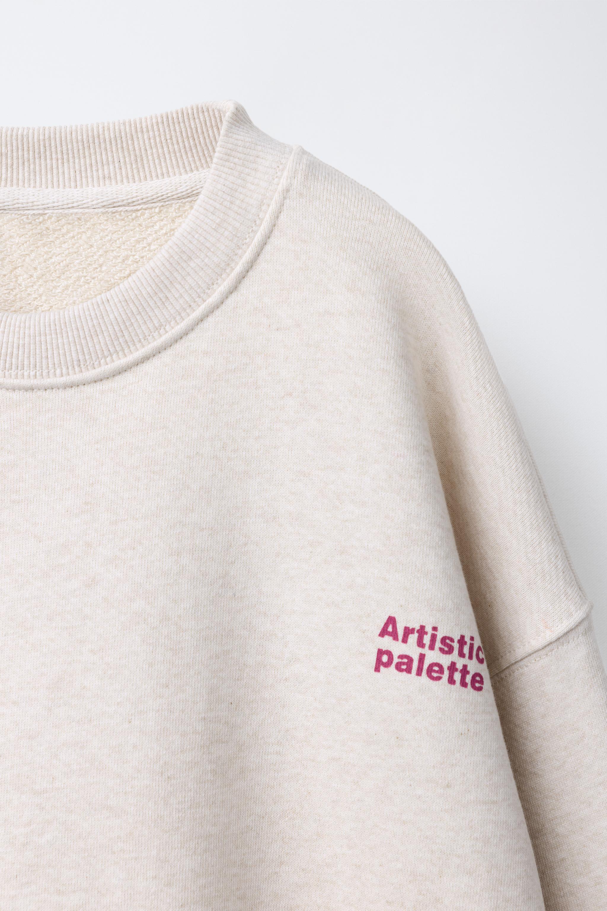 ENSEMBLE SWEAT-SHIRT ET PANTALON EN MOLLETON À INSCRIPTION