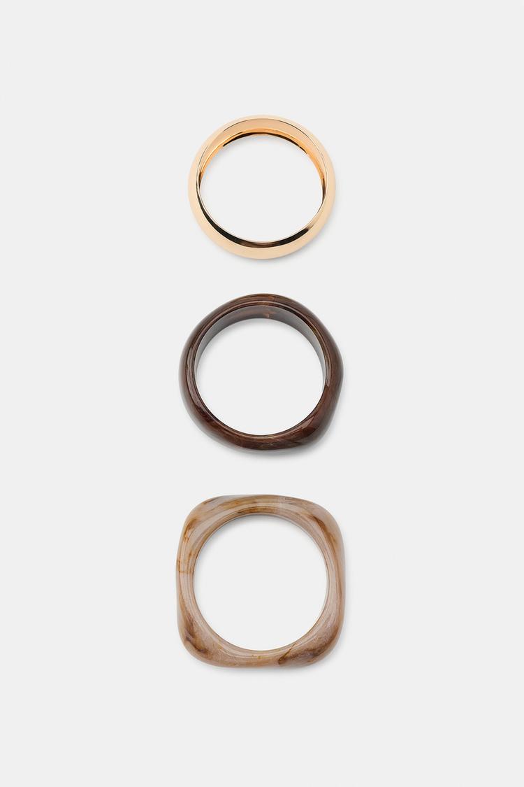 PAQUETE DE 3 PULSERAS RIGIDAS MIXTAS 2