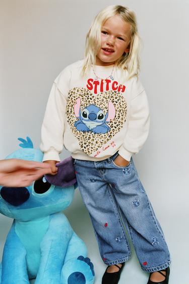 JEANS CULOTTE BORDADOS LILO & STITCH © DISNEY - Azul de Zara