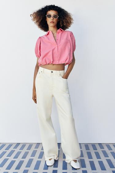 CAMISA CUADRO VICHY - Rosa / Blanco de Zara