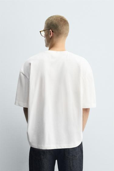 EMBROIDERED PRINT T-SHIRT - White by Zara - Image 2