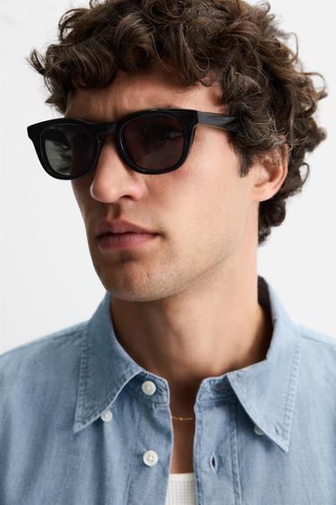CHEMISE STRUCTURE CHAMBRAY - Bleu clair de Zara - Image 5