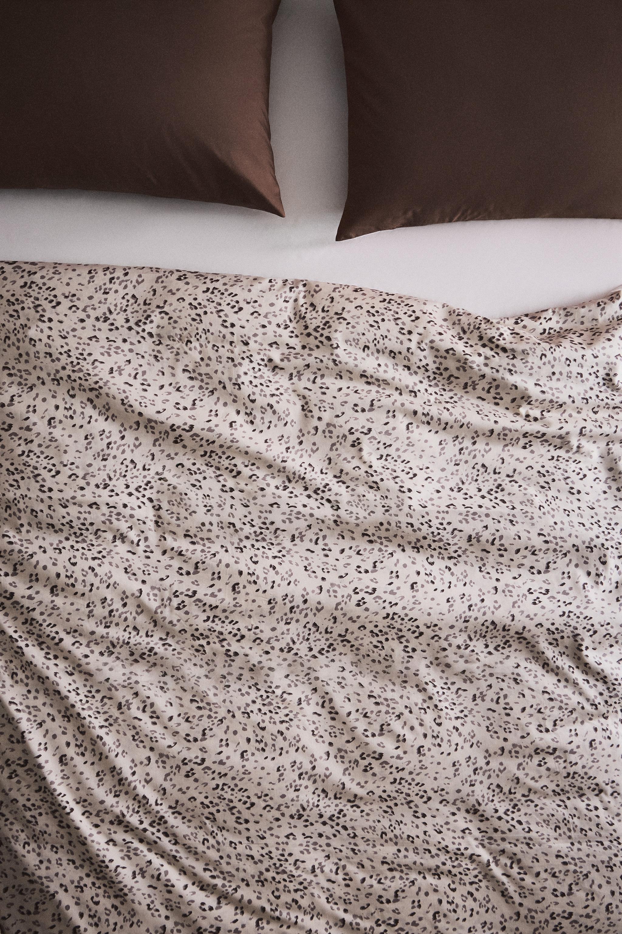 HOUSSE DE COUETTE À IMPRIMÉ ANIMAL SATIN (300 FILS)