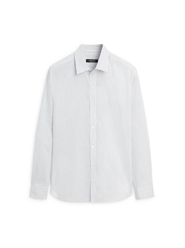 Zara Striped cotton blend shirt - Blue