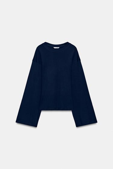 SUPIMA® SLIM FIT T-SHIRT - Navy blue by Zara