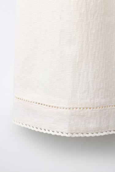 6-14 ANS/ CHEMISE DE NUIT EN DENTELLE - Écru de Zara - Image 3