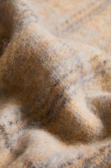 CHECK THROW - Grey by Zara