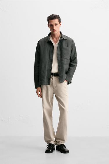 JEANS STRAIGHT FIT - Beige de Zara - Imagen 0