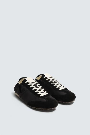 Zara RETRO-STYLE SNEAKERS - Black