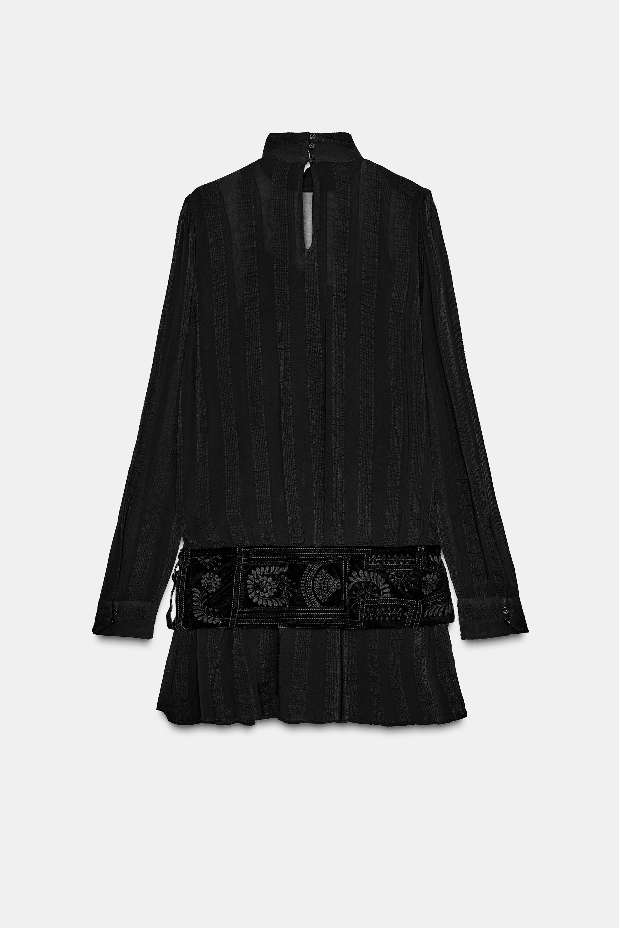 ROBE COMBINÉE CEINTURE BRODÉE ZW COLLECTION