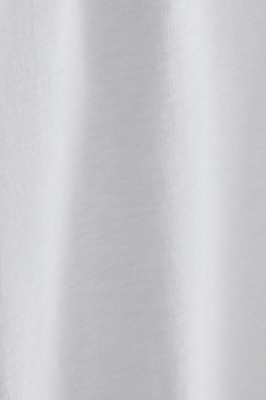 T-SHIRT MANCHES LONGUES - Blanc de Zara - Image 3