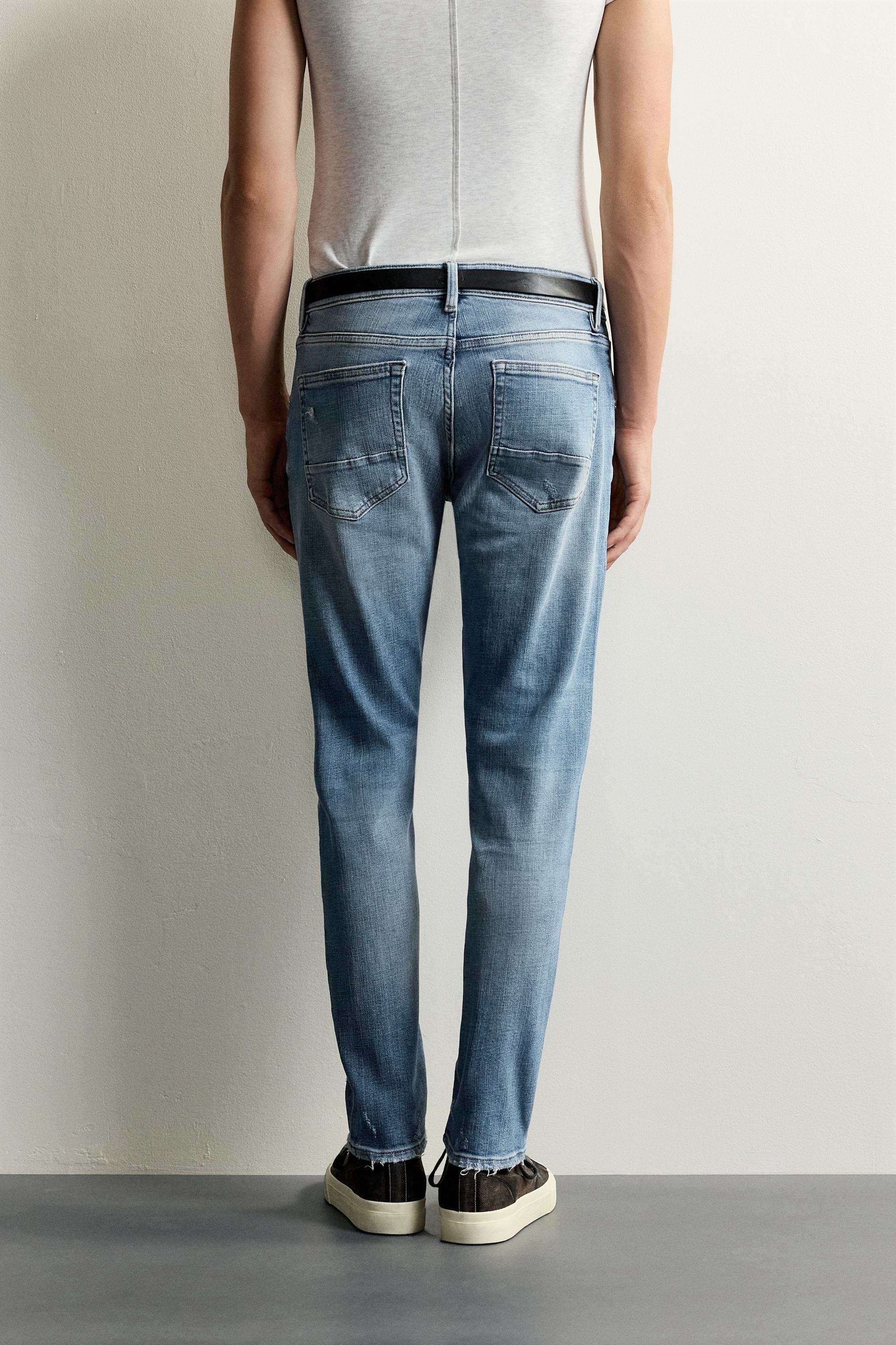 DISTRESSED SKINNY FIT JEANS - thumbnail 3