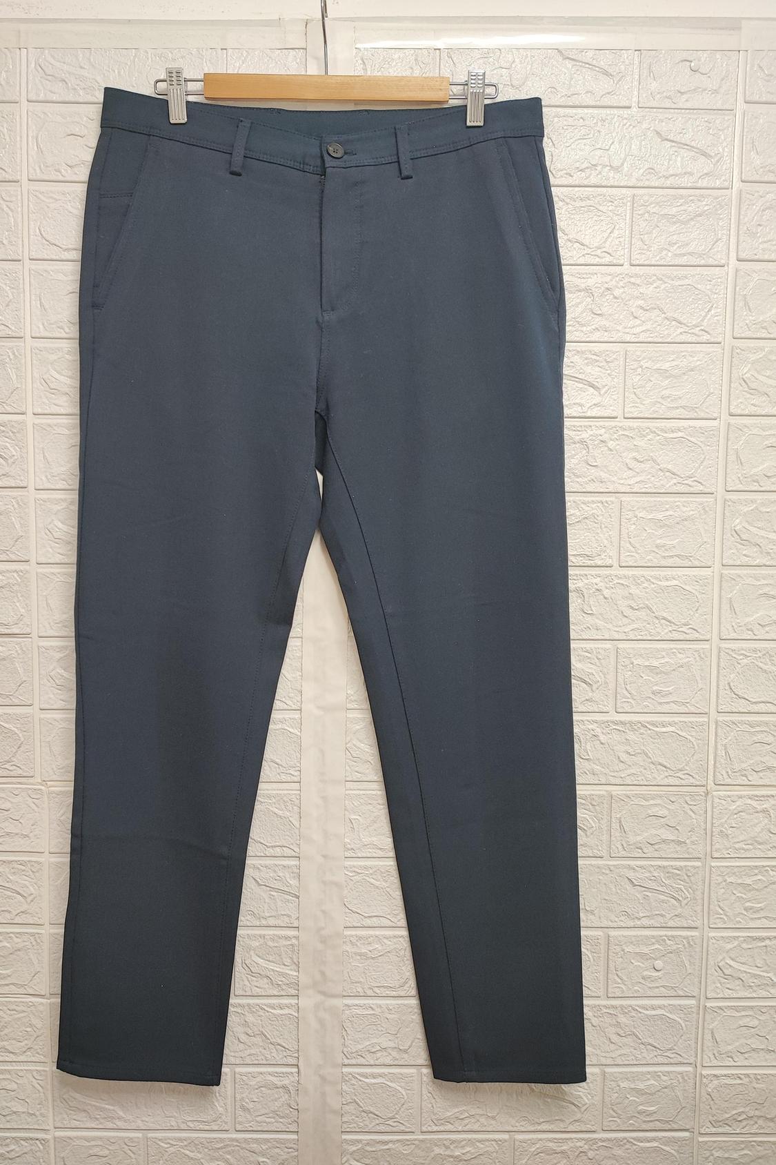 SLIM FIT HEATHERED TROUSERS
