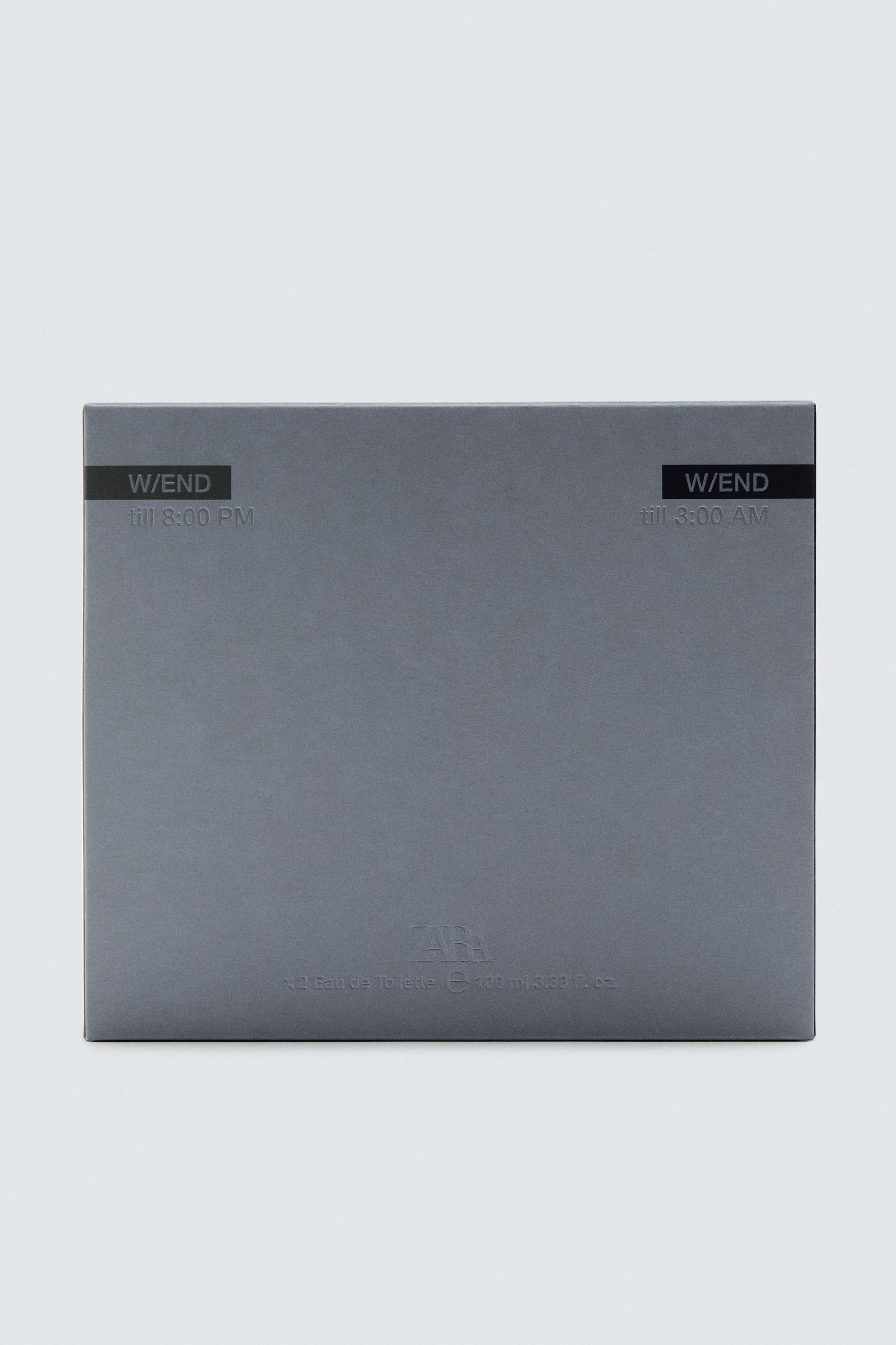 W/END TILL 8.00 PM W/END TILL 3:00 AM 100 ML / 3.38 oz + 100 ML / 3.38 oz — TINTED LEATHER