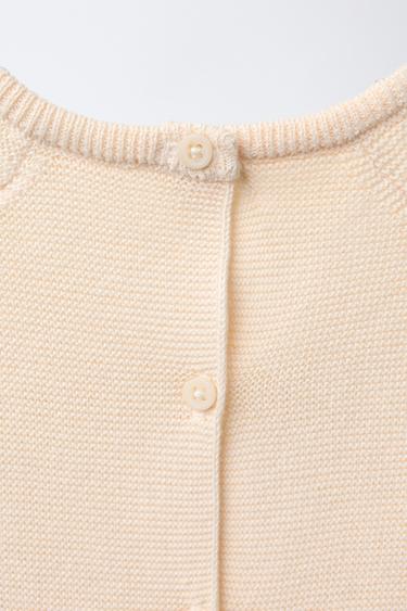 EMBROIDERED ELEPHANT KNIT SWEATER - Ecru by Zara - Image 3