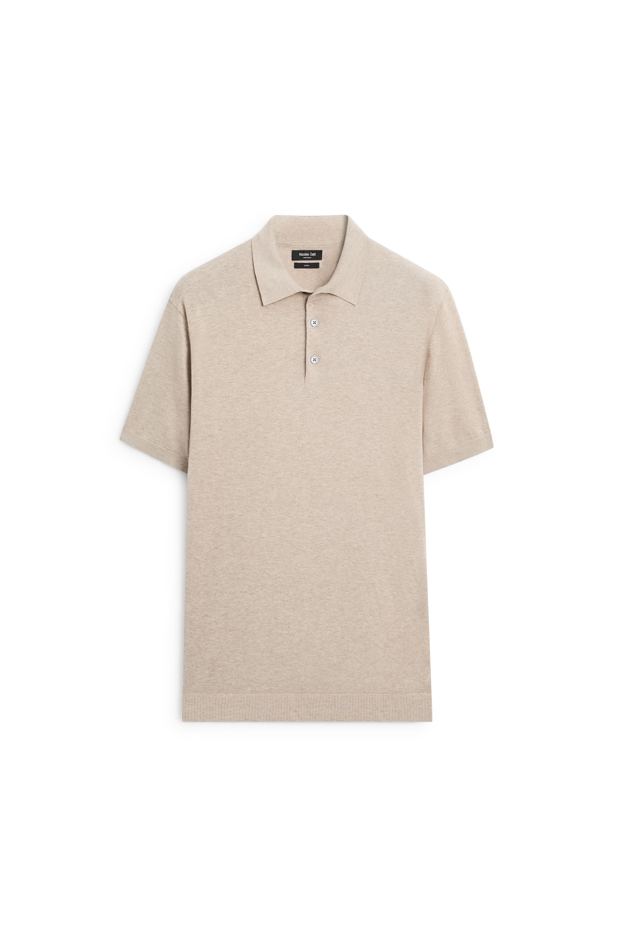 100% cotton knit polo sweater - Mustard | ZARA United States