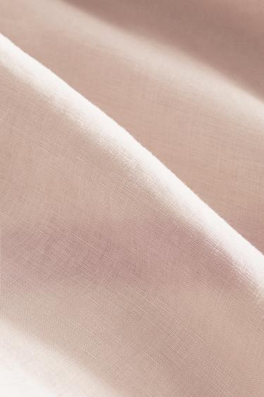 DRAP-HOUSSE LIN LAVÉ | 30 CM HAUTEUR (140 G/M²) - Rose pâle de Zara - Image 3