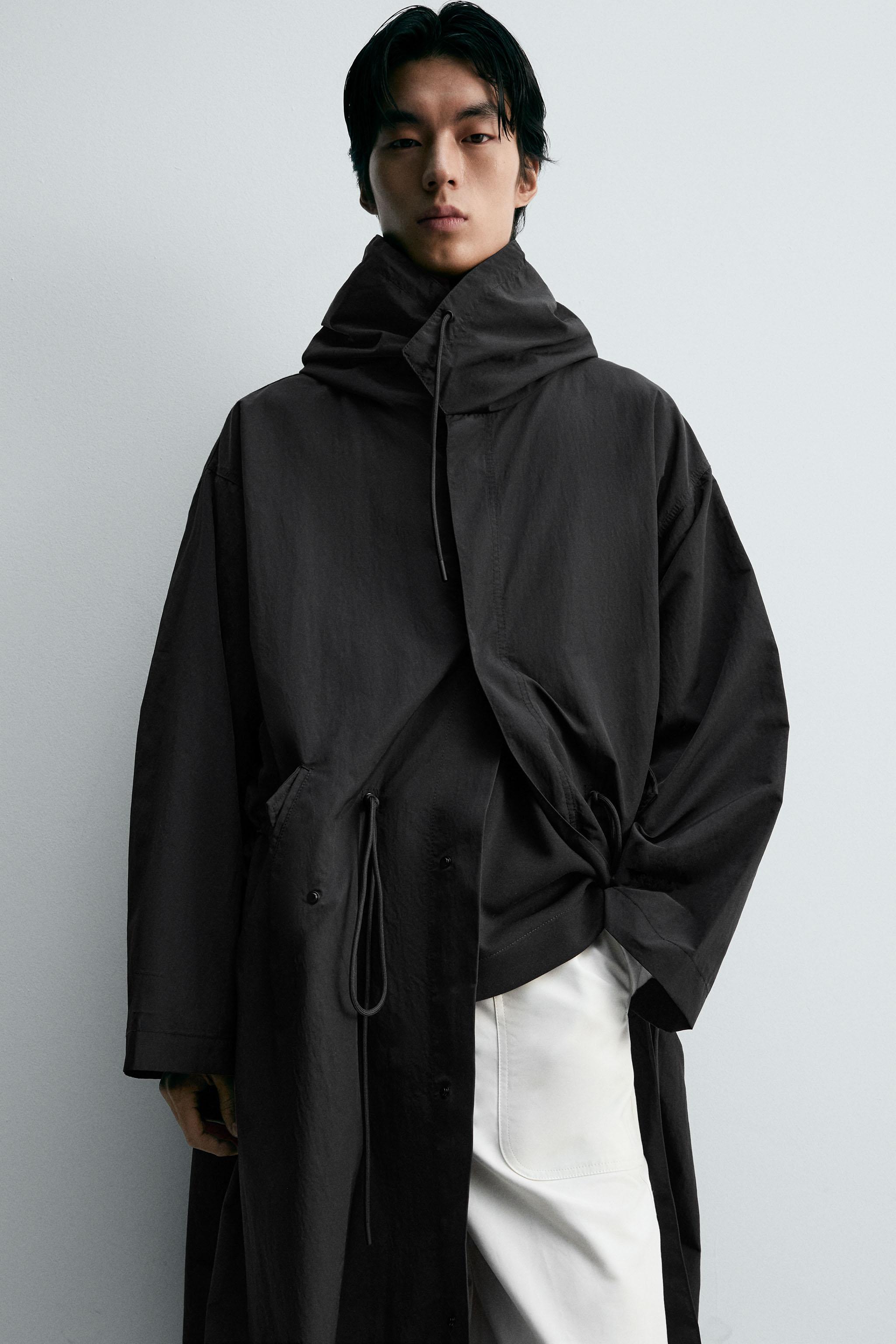 オーバーサイズフィットパーカ - ブラック | ZARA Japan / 日本