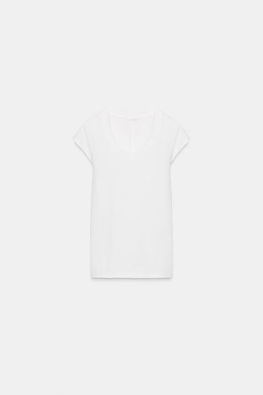 Zara SHORT SLEEVE SHIRT - Oyster-white